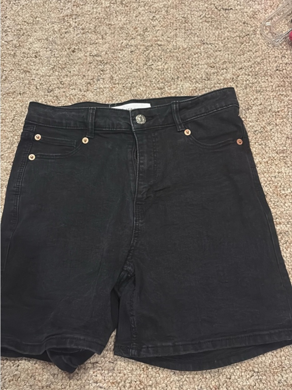 Zara Black Jean Shorts